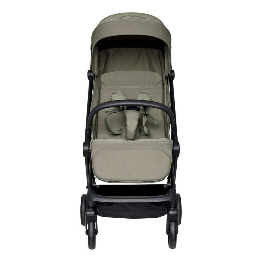 Koelstra Koelstra kompaktní sportovní kočárek Re-Act 2026 Green" "Barva:zelené|Nosnost:22 kg|Požadované vlastnosti:S odpružením|Průměr předních kol:140 mm|Průměr zadních kol:160 mm|Typ:Sportovní|