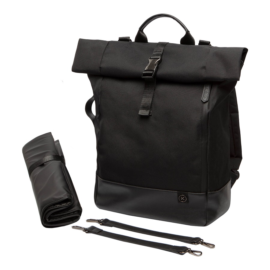 Koelstra Koelstra přebalovací batoh Valencia Black" "Barva:černé|Lze připevnit ke kočárku:ano|Materiál:100% polyester|