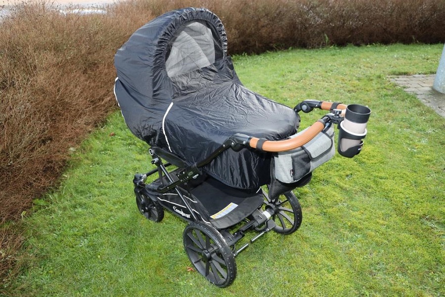 Baby Dan BabyDan pláštěnka pro hluboký kočárek s LED osvětlením" "Barva:tmavěšedé|Druh kočárku:hluboké|