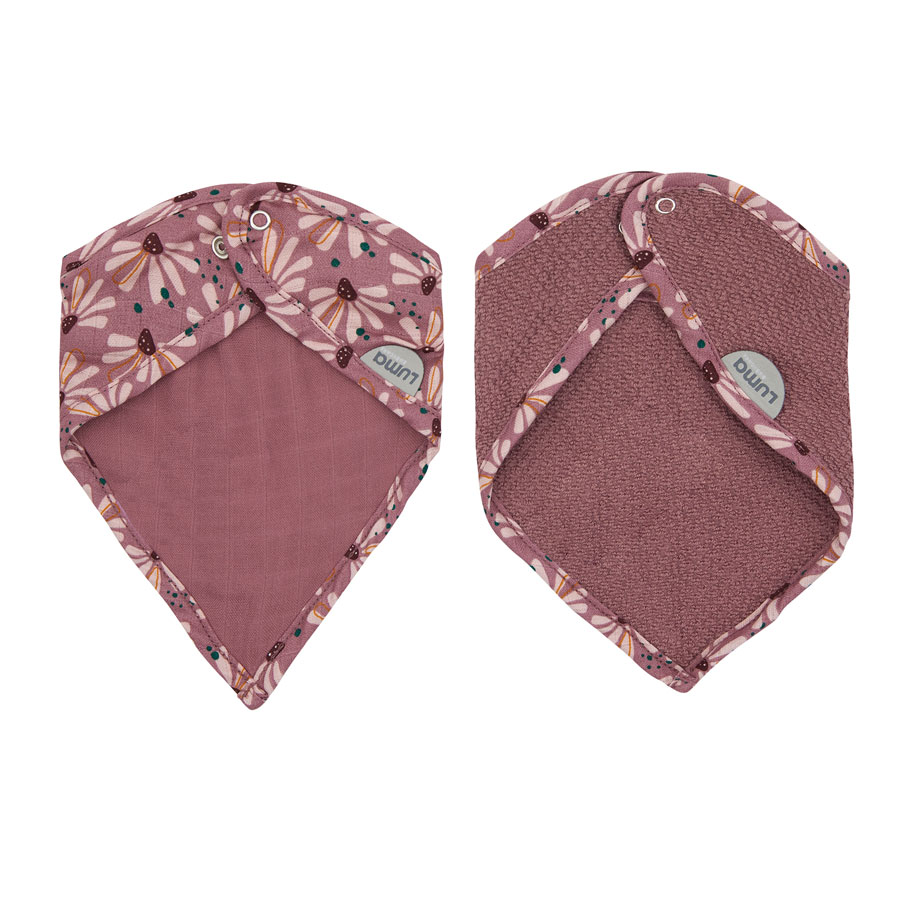 LUMA Bandana slintáček LUMA - Flowerfever" "Barva:růžové|Druh:bandana slintáček|Vzor:Flowerfever|