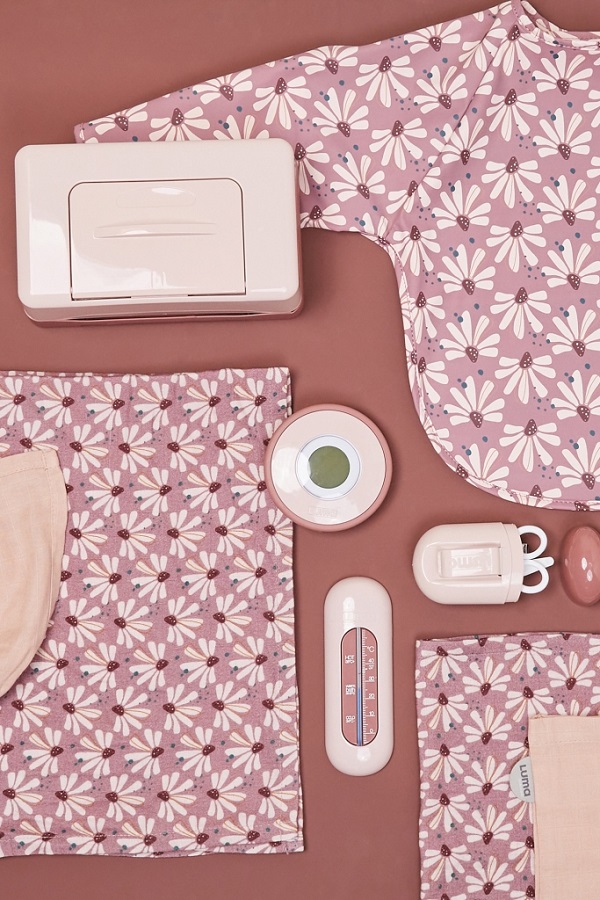 LUMA Bandana slintáček LUMA - Flowerfever" "Barva:růžové|Druh:bandana slintáček|Vzor:Flowerfever|