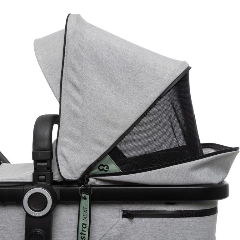 Koelstra Koelstra kombinovaný kočárek Next 2026 Soft grey melange" "Barva:šedé|Nosnost:22 kg|Počet kol:čtyřkolové|Požadované vlastnosti:odpružení, Zatáčecí kola, Lze připevnit autosedačku|Průměr předních kol:188|Průměr zadních kol:285|Typ:kombinované|Typ 