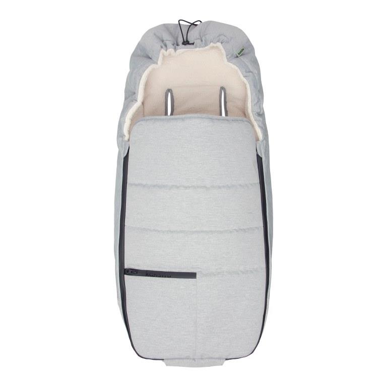 Koelstra Koelstra fusak pro Next Soft Grey Melange" "Barva:šedé|Délka:90|Druh:zimní|Materiál:polyester|Prošívaný:ano|Typ zapínání:pojízdné zipy|Umístění fusaku:do kočárku|