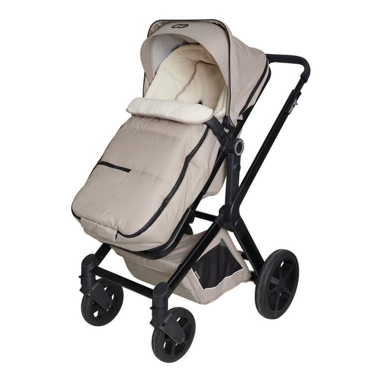 Koelstra Koelstra fusak pro Next Taupe" "Barva:béžové|Délka:90|Druh:zimní|Materiál:polyester|Prošívaný:ano|Typ zapínání:pojízdné zipy|Umístění fusaku:do kočárku|