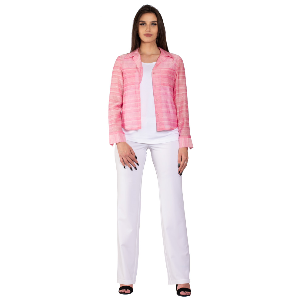 Rialto Letní dámská košile Tauche růžová s proužky 0023 Dámská velikost: 46