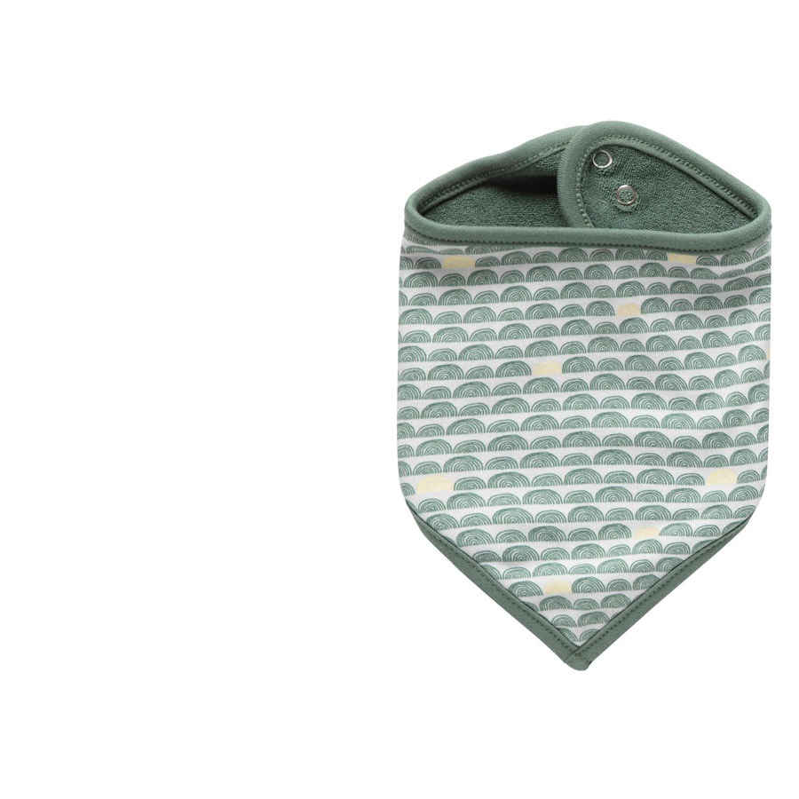 LUMA Bandana slintáček LUMA - Bow Deco, 1ks" "Barva:Zelená|Druh:Bryndáky a utěráčky|Materiál:100% bavlna|Vzor:Bow Deco|Zapínání:baby patent|