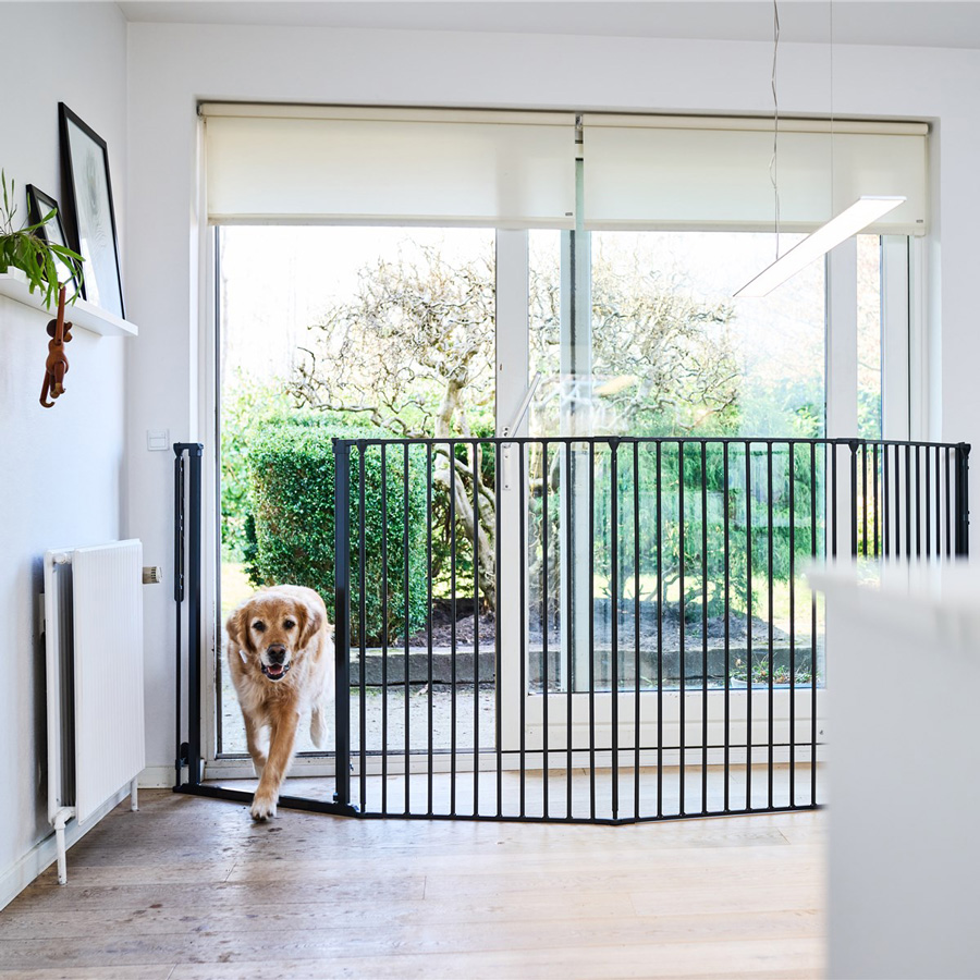 DogSpace DogSpace Rocky L extra vysoká (105cm) prostorová zábrana, černá" "Barva:černé|Typ:zábrany|