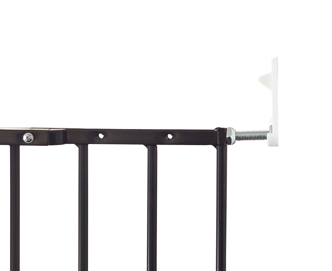 DogSpace DogSpace Charlie extra vysoká prodlužovací brána 62-107cm, šroubovací, kov černá" "Barva:černé|Typ:zábrany|Výrobce:BabyDan|Značka:Dogspace|