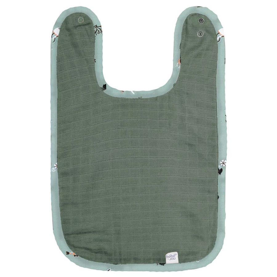 Bebe-Jou Bryndáčky Bébé-Jou Ocean Vibes 2ks" "Barva:khaki|Vzor:Ocean Vibes|Zapínání:baby patent|