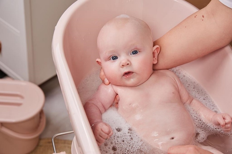 Bebe-Jou Vanička Bébé-Jou Click Pale Pink" "Barva:růžové|Druh:vaničky|Materiál:plastové|Vzor:Pale Pink|