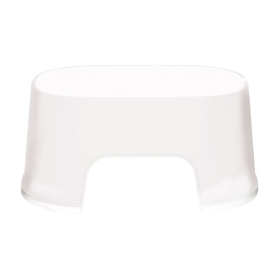 Bebe-Jou Stupátko ovál Bébé-Jou Grow White" "Barva:bílé|Druh:stupátko|Kategorie:Stoličky|Materiál:plast|Maximální nosnost:60 kg|Výška sedáku:15,5 cm|