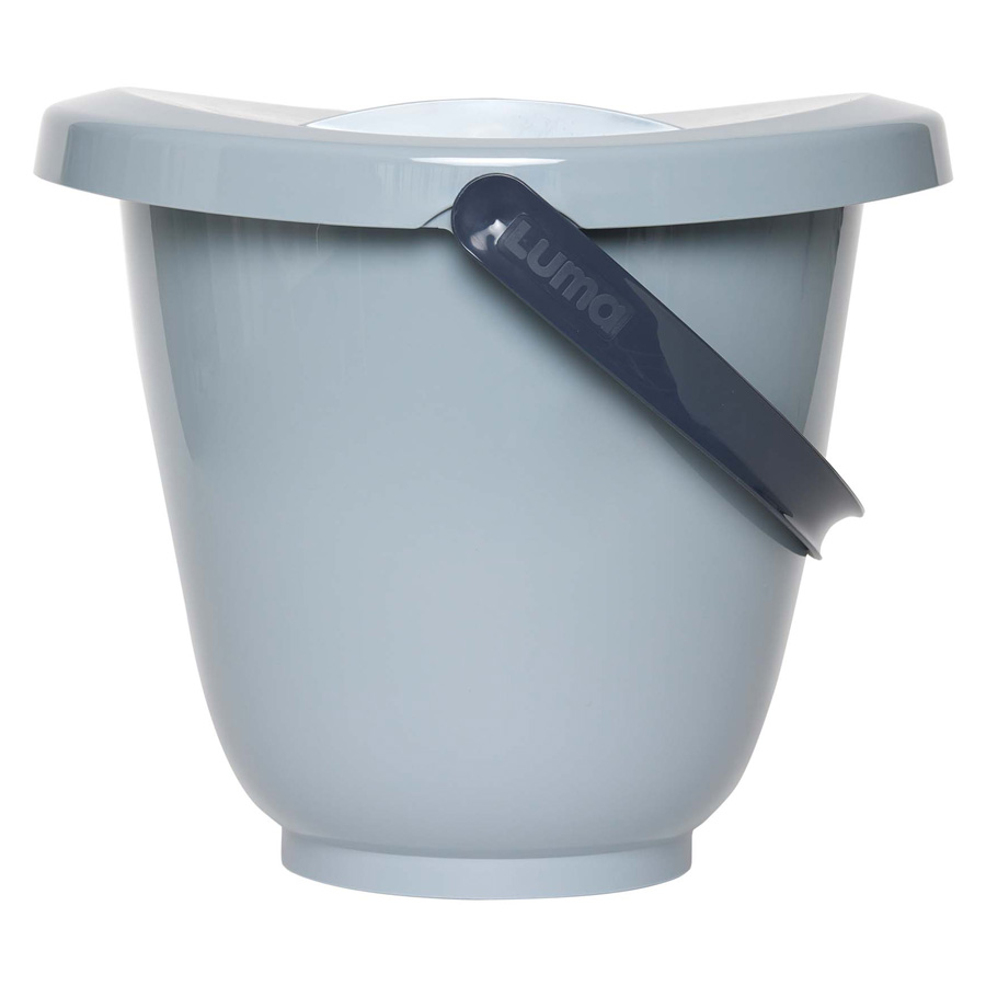 LUMA Kyblík na pleny s víkem LUMA - Iron Blue" "Barva:modré|Druh:kyblíky|Objem:15 l|Rozměny:37,5x34,5x31 cm|Vzor:Iron Blue|