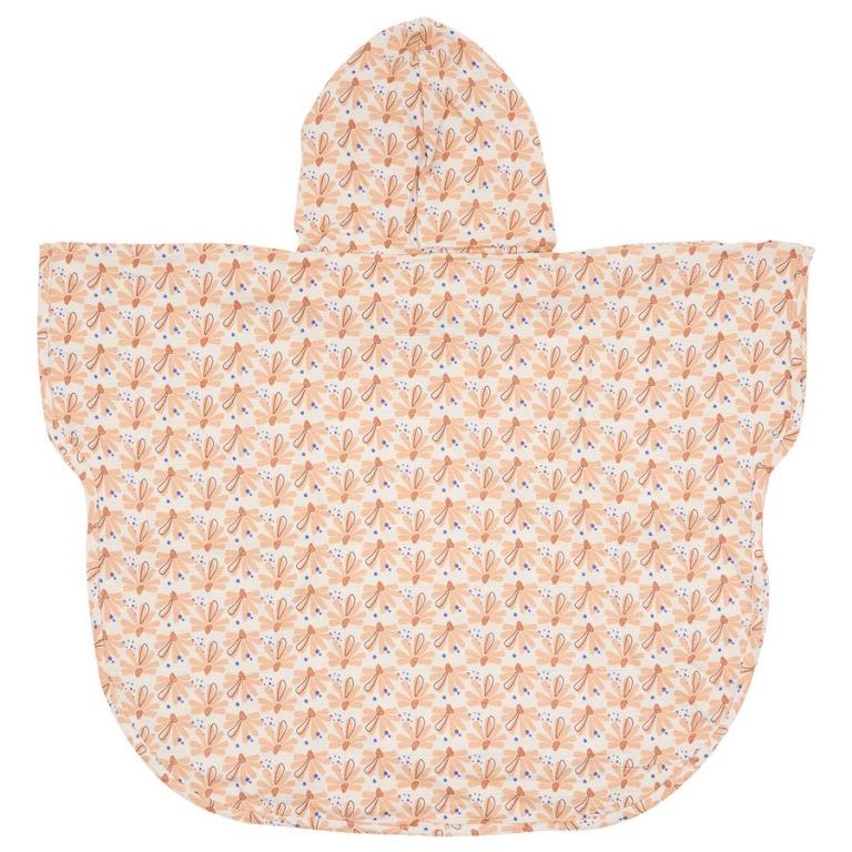 LUMA Mušelínové pončo Luma Flowerfever Nude" "Barva:růžové|Požadované vlastnosti:Kapuce|velikost:86/92|Vzor:Flowerfever Nude|