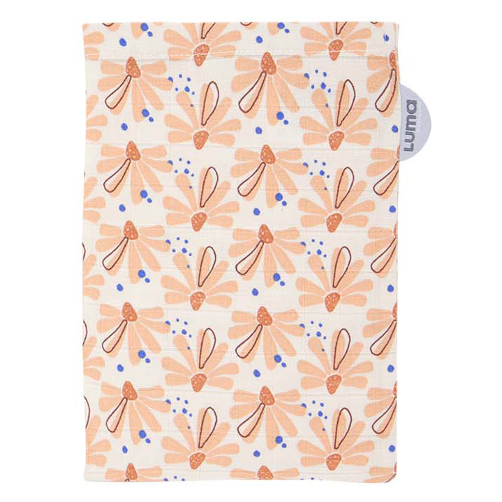 LUMA Mušelínové žínky Luma Bambus Flowerfever Nude 3ks" "Barva:růžové|Druh:Kosmetické pomůcky|Materiál:70% bambus, 30% bavlna|Použití:na tělo|Vzor:Flowerfever Nude|