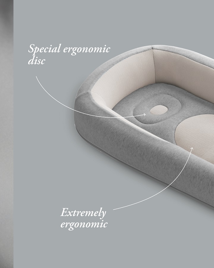 Inglesina Inglesina hnízdo Welcome Pod Harmony Grey" "Barva:šedé|Druh:hnízdečka|Výrobce:Inglesina|