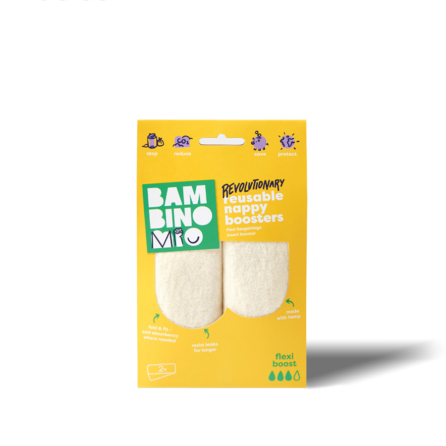 Bambino Mio Revoluční opakovaně použitelná absorpční vložka Flexi Boost 2 pack" "Druh:vkládací vložky|Materiál:bambusové, polyesterové|Počet kusů:2 ks|Požadované vlastnosti:Eko|Typ:absorbční|