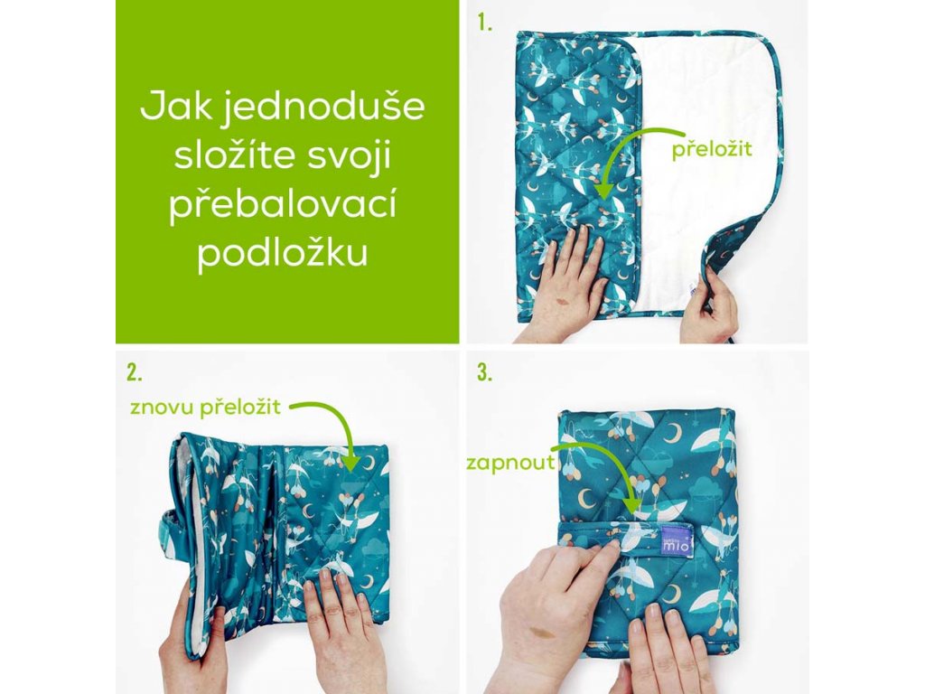 Bambino Mio Bambino Mio cestovní přebalovací podložka 60x43 Bold" "Požadované vlastnosti:Pratelné podložky|Typ:cestovní|