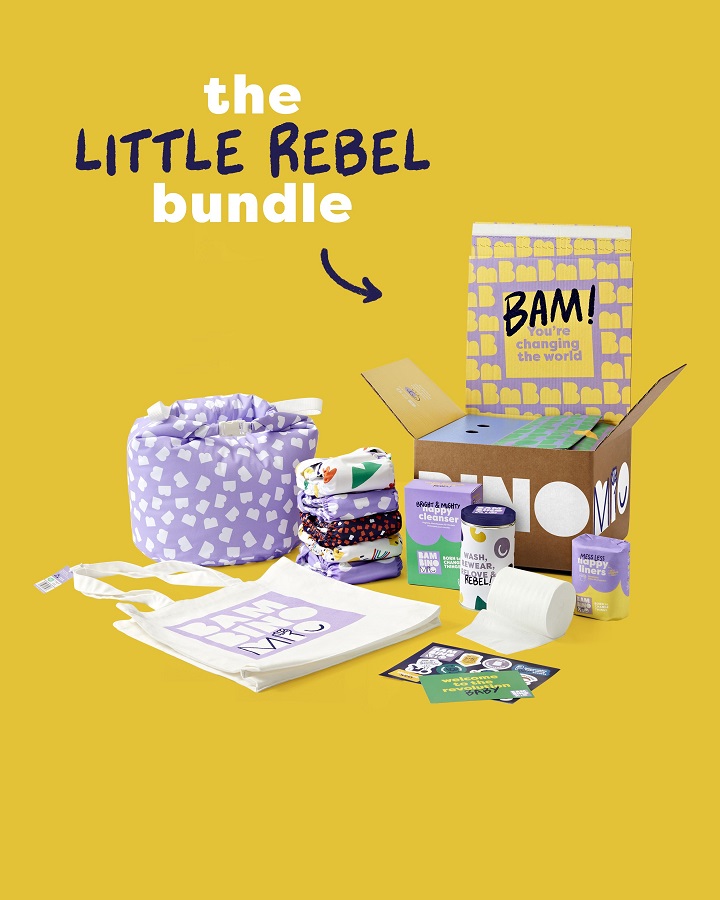 Bambino Mio Sada látkových plenek Little Rebel Bundle Brave" "Druh:látkové|Hmotnost dítěte:3 - 15 kg|Materiál:PUL|Požadované vlastnosti:Jednovelikostní|Typ:vše v jednom|Zapínání:na suchý zip|