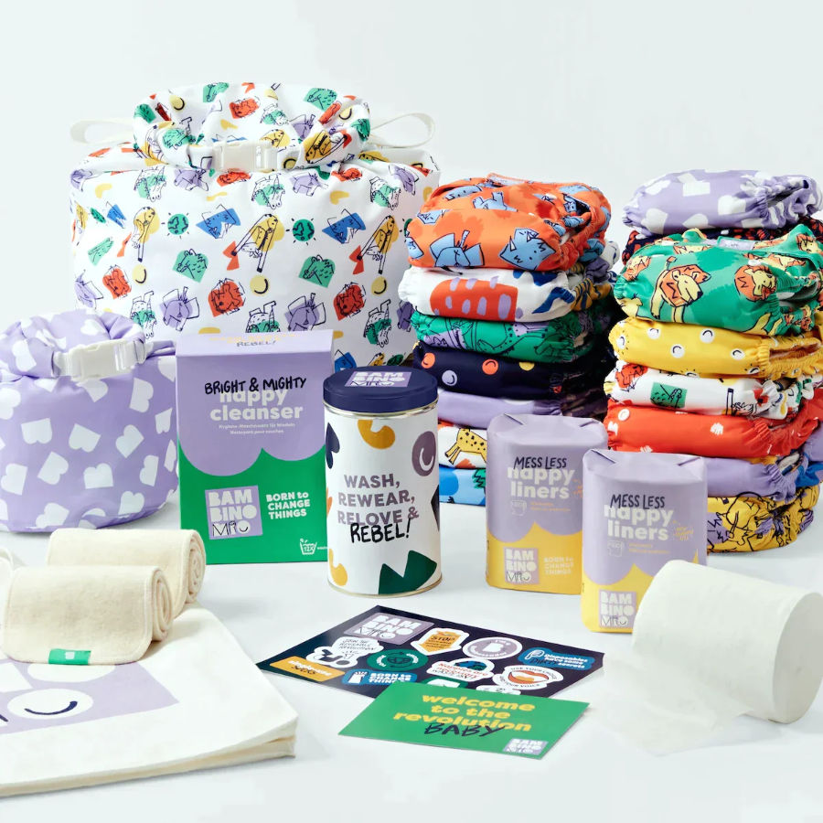 Bambino Mio Sada látkových plenek Changemaker Bundle Brave and Bold" "Druh:látkové|Hmotnost dítěte:3 - 15 kg|Požadované vlastnosti:Jednovelikostní|Typ:vše v jednom|Zapínání:na suchý zip|