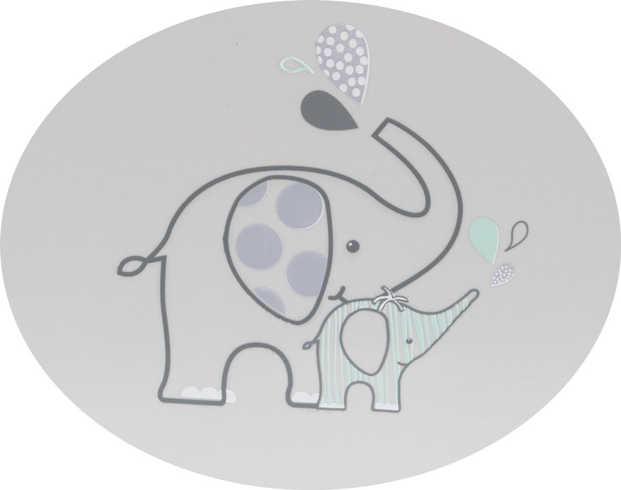 Bebe-Jou Přebalovaci podlozka třístranná Bébé-Jou Ollie grey/white" "Barva:šedé|Omyvatelná:ano|Se zvýšenými okraji:ano|Typ:podložky|Vzor:Ollie|Zařazení:Přebalovací podložka|