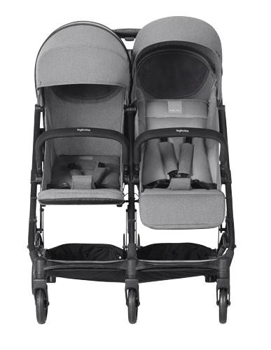 Inglesina Inglesina Twin Sketch 2025 Grey" "Barva:šedé|Počet dětí:dvojčata/sourozenci|Požadované vlastnosti:Zatáčecí kola|Typ:Sportovní|