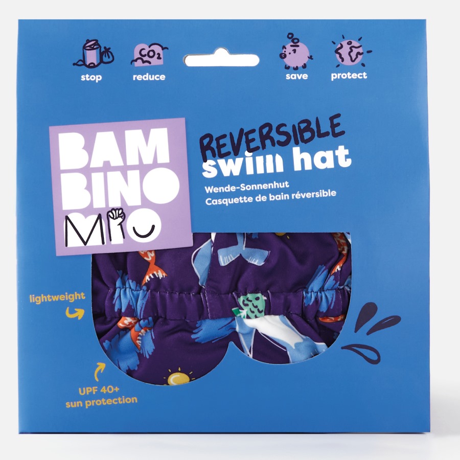 Bambino Mio Dětská koupací čepice Wave, 1-3 roky" "Barva:oranžové|Série:Stretch|Určení:pro kluky a holky|velikost:86-98 (1-3 roky)|Značka:Bambino-Mio|