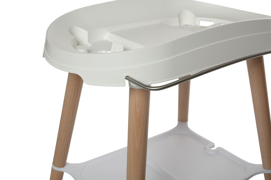 Bebe-Jou Sada vaničky Sense Light Grey a stojanu Sense White" "Barva:šedé|Druh:koupací sada|Vzor:Light Grey|