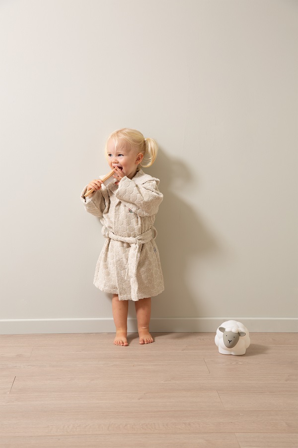 Bebe-Jou Župánek Bébé-Jou Tiny Sheep" "Barva:krémové|Druh:Dětské župany|Materiál:100% bavlna|Výrobce:Bébé-jou|Vzor:Tiny Sheep|