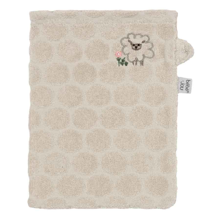 Bebe-Jou Froté žínky Bébé-Jou Tiny Sheep 2ks" "Barva:krémové|Druh:mycí žínky|Materiál:100% bavlna|Výrobce:Bébé-jou|Vzor:Tiny Sheep|