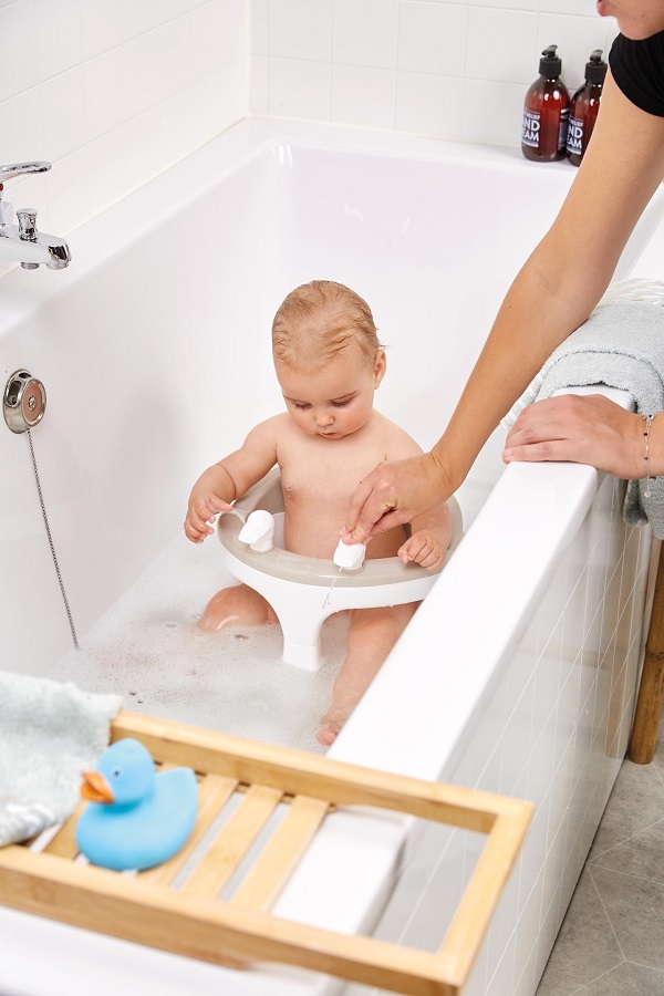 Bebe-Jou Koupací sedátko Bébé-Jou Light Oat" "Barva:krémové|Druh:koupací sedátko|Vzor:Light Oat|