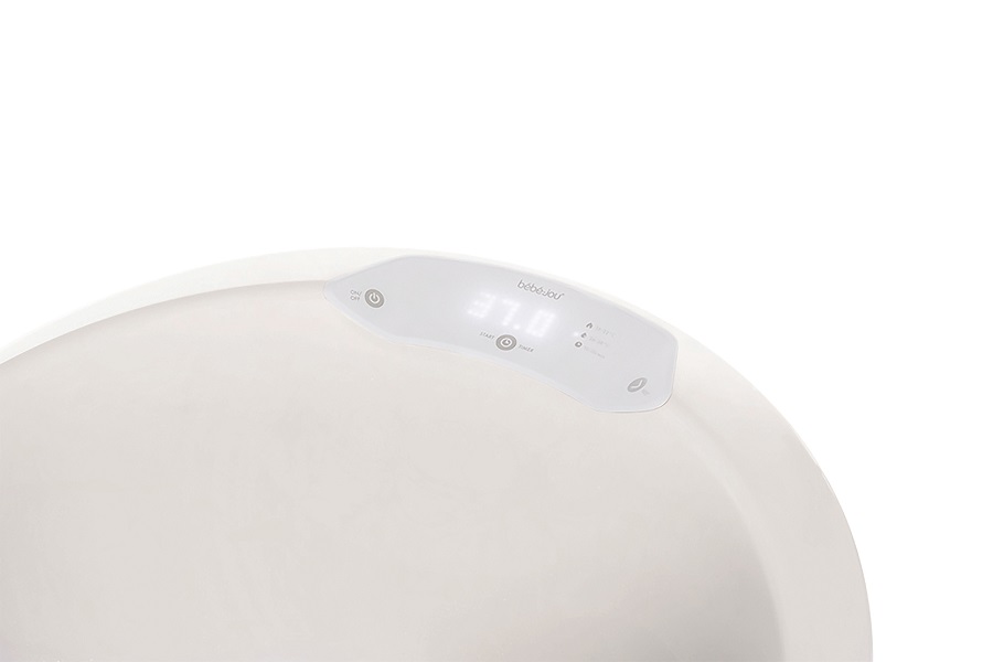 Bebe-Jou Digitální vanička Bébé-Jou Sense Edition Light Oat" "Barva:krémové|Druh:vaničky|Materiál:plastové|Vzor:Light Oat|Značka:Bébé-jou|