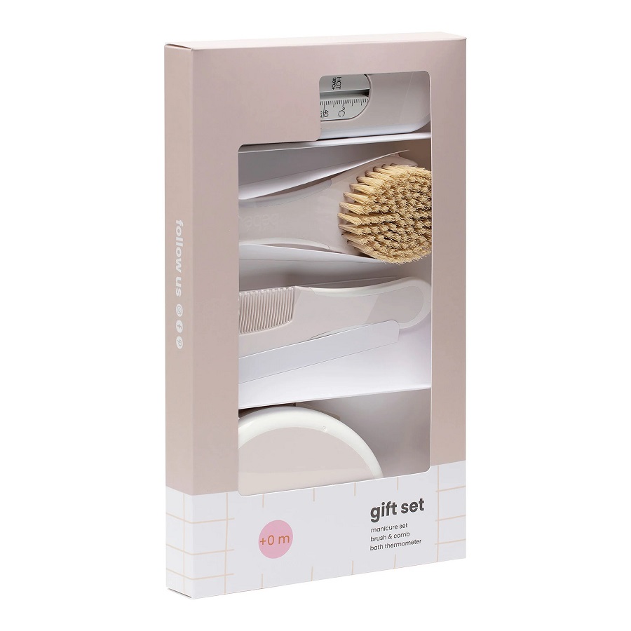 Bebe-Jou Dárková sada Bébé-Jou Light Oat" "Barva:krémové|Druh:sada kosmetických pomůcek|Použití:pro kojence|Vzor:Light Oat|