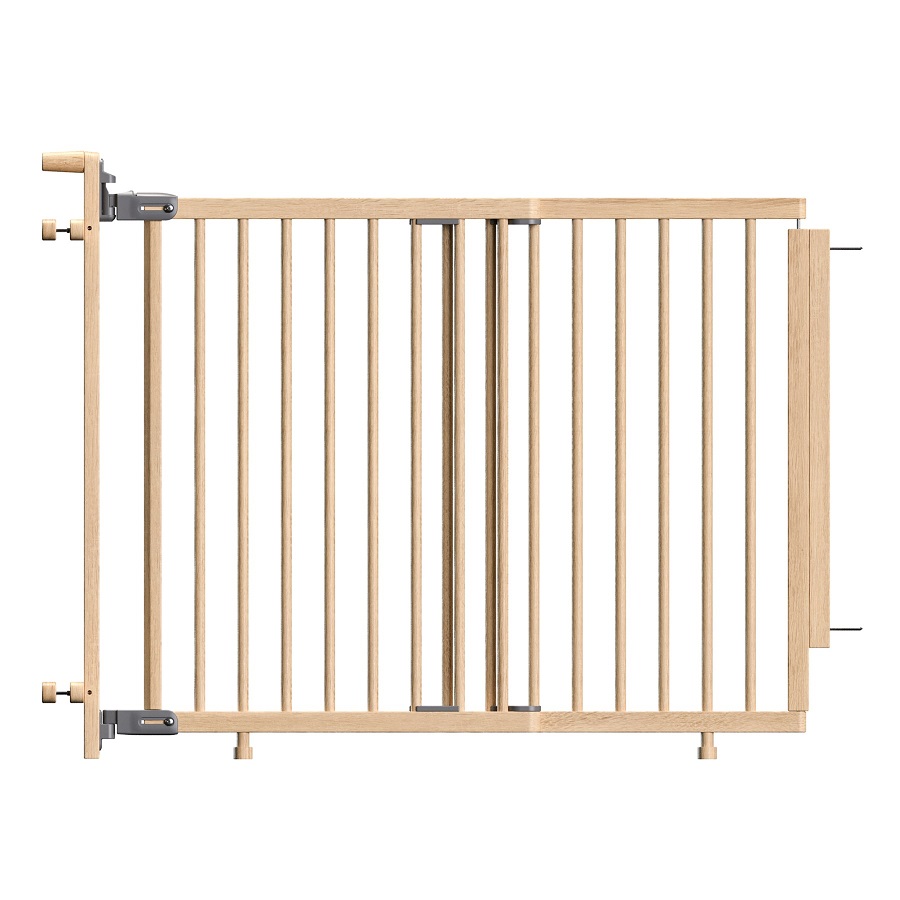 Baby Dan Vysoká zábrana BabyDan Adjust Pro Stair Gate Baluster Edition wood, 74,5-114 cm, v.81cm" "Barva:béžové|Druh zábrany:zábrana na schody|Materiál:dřevěné|Výrobce:BabyDan|