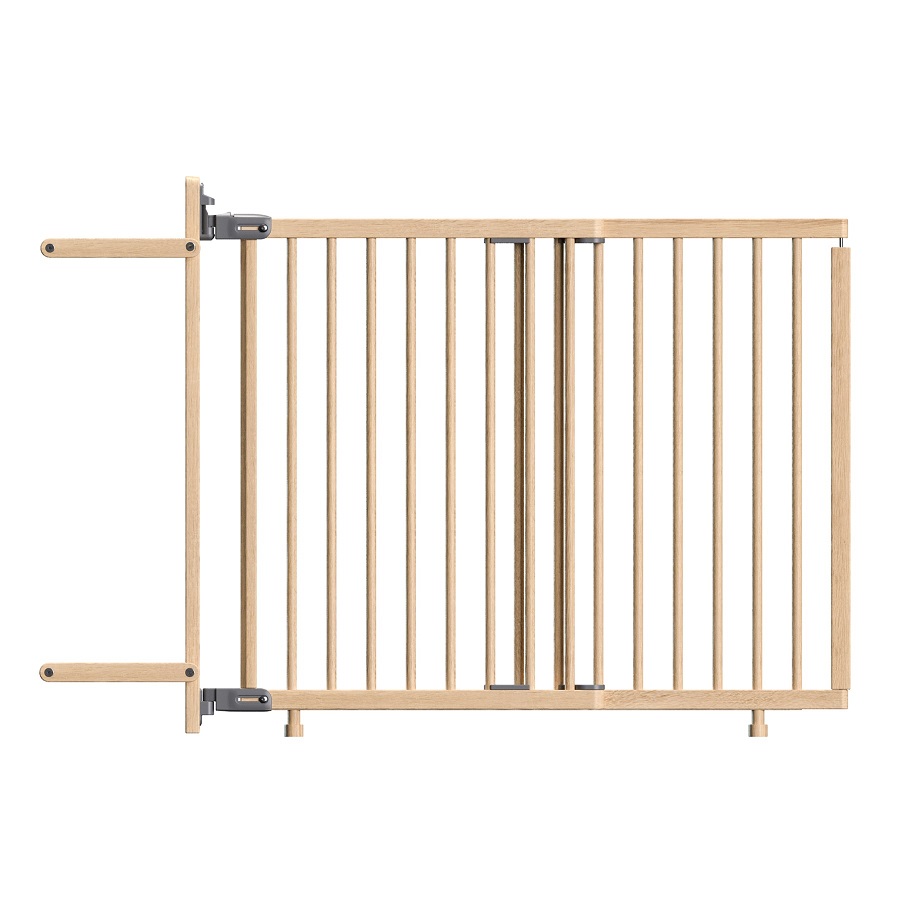 Baby Dan Vysoká zábrana BabyDan Adjust Pro Stair Gate Baluster Edition wood, 74,5-114 cm, v.81cm" "Barva:béžové|Druh zábrany:zábrana na schody|Materiál:dřevěné|Výrobce:BabyDan|