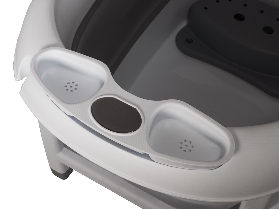 Baby Dan Babydan skládací dětská vanička 100L s indikací teploty" "Barva:šedé|Délka:84 – 94 cm|Druh:vaničky|Šířka:49 – 58 cm|Výrobce:BabyDan|Výška:32,5 – 82 cm|