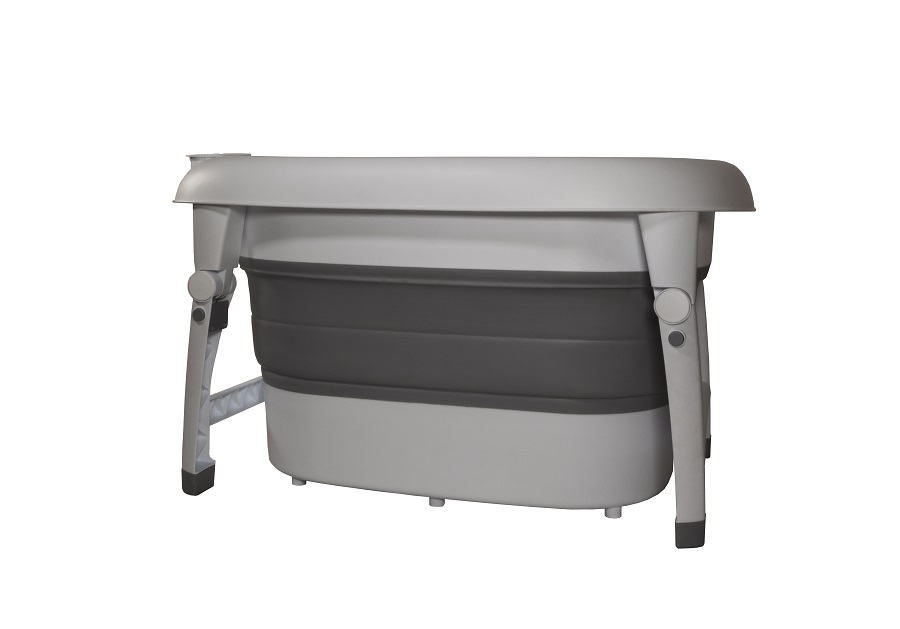 Baby Dan Babydan skládací dětská vanička 100L s indikací teploty" "Barva:šedé|Délka:84 – 94 cm|Druh:vaničky|Šířka:49 – 58 cm|Výrobce:BabyDan|Výška:32,5 – 82 cm|