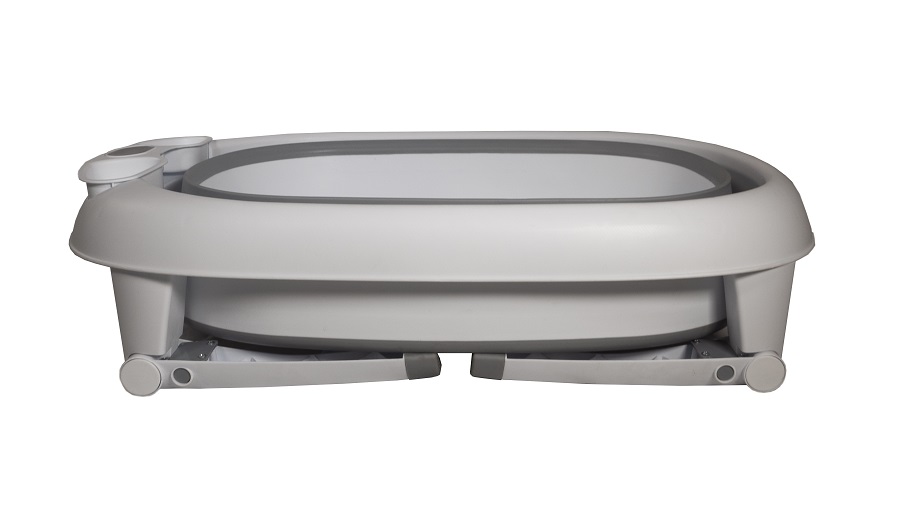 Baby Dan Babydan skládací dětská vanička 100L s indikací teploty" "Barva:šedé|Délka:84 – 94 cm|Druh:vaničky|Šířka:49 – 58 cm|Výrobce:BabyDan|Výška:32,5 – 82 cm|