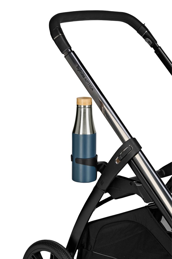 Inglesina Inglesina lesklý podvozek APTICA Glam Litio/Black" "Barva:černé|Počet kol:čtyřkolový|Požadované vlastnosti:odpružení, Zatáčecí kola, Lze připevnit autosedačku|