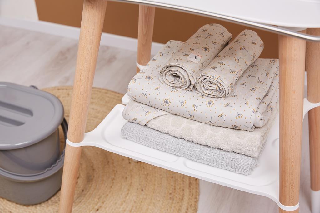 Bebe-Jou Stojan pod vaničku Bébé-Jou Sense Chalk Brown/Farm Friends" "Barva:hnědé|Druh:stojany pod vaničku|Vzor:Chalk Brown|