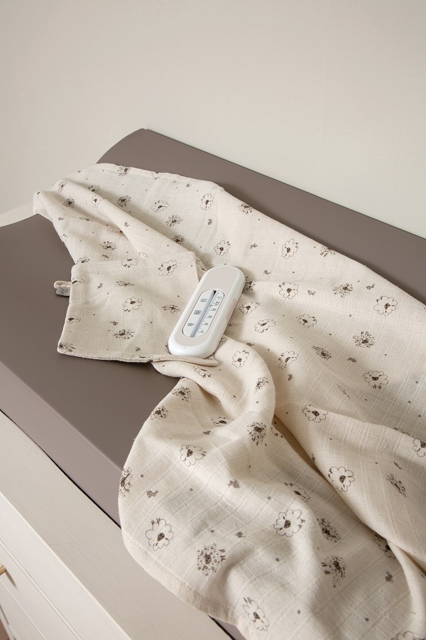 Bebe-Jou Koupací teploměr Bébé-Jou Chalk Brown" "Barva:hnědé|Druh:Vodní teploměry|Výrobce:Bébé-jou|Vzor:Chalk Brown|