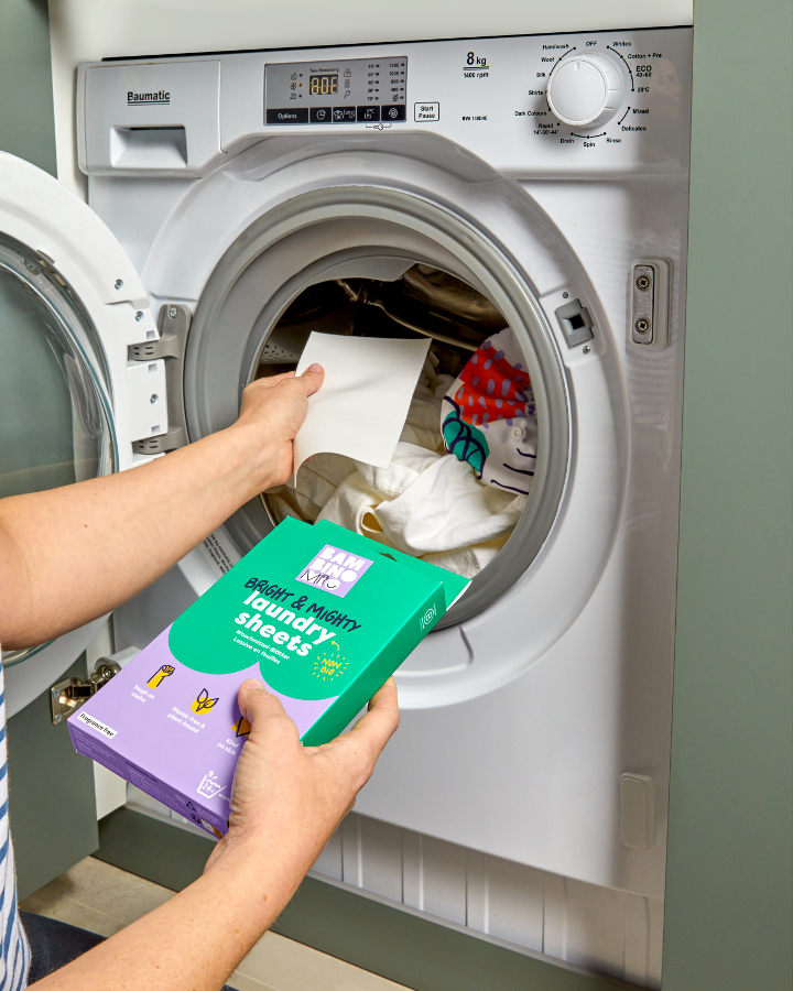 Bambino Mio Bambino Mio Bright and Mighty prací papírky" "Druh:papírky|Hmotnost:méně než 1 kg|Požadované vlastnosti:na barevné prádlo|Výrobce:Bambino Mio|Značka:Bambino Mio|