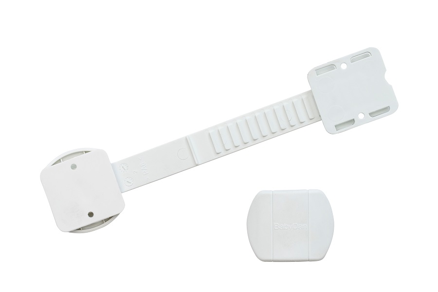 Baby Dan BabyDan univerzální bezpečnost.uzávěr Multi Purpose Lock BIO, bílý, 2ks" "Barva:bílé|Druh zábrany:bezpečnostní prvky|Eko:ano|Materiál:plast|Určení zábrany:bytové|