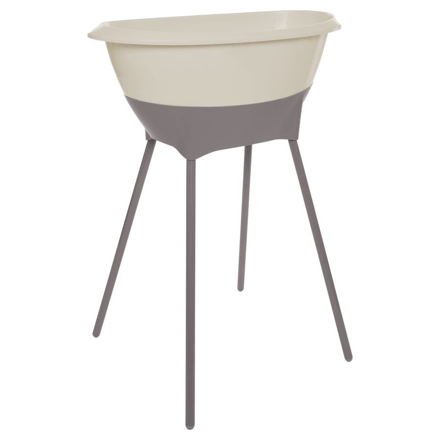 LUMA Koupací sada Luma - vanička Almond se stojanem" "Barva:hnědé|Délka:78|Druh:vaničky|Šířka:39|Výrobce:Luma|Výška:26|Značka:LUMA|