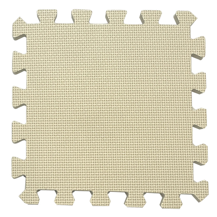 Rialto Baby Hrací podložka puzzle s okrajem Light Beige 92x92 cm" "Barva:béžové|Počet kusů:9|Značka:Rialto Baby|