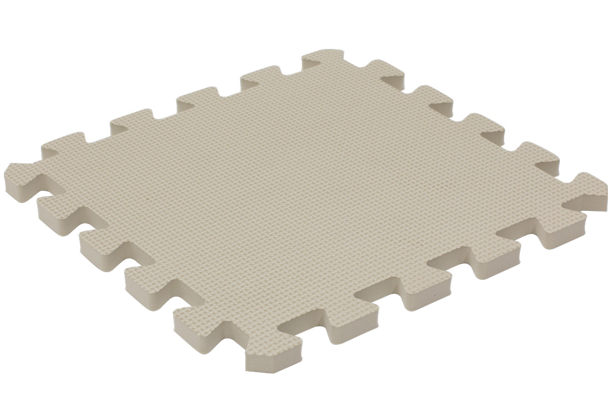 Rialto Baby Hrací podložka puzzle s okrajem Light Beige 92x92 cm" "Barva:béžové|Počet kusů:9|Značka:Rialto Baby|