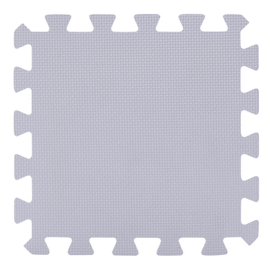 Rialto Baby Hrací podložka puzzle s okrajem Silver 92x122 cm" "Barva:stříbrné|Počet kusů:12|Značka:Rialto Baby|
