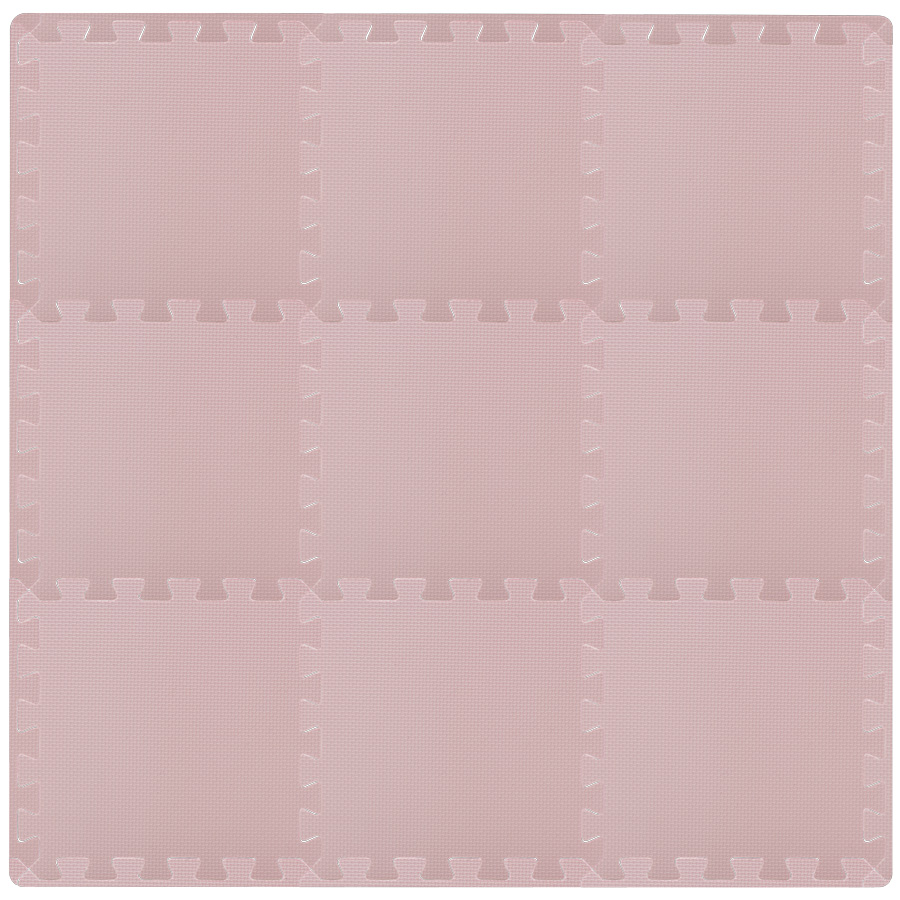 Rialto Baby Hrací podložka puzzle s okrajem Light Pink 92x92 cm" "Barva:růžové|Počet kusů:9|Značka:Rialto Baby|