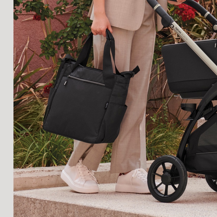 Inglesina Inglesina Taska Day Bag Black Pink" "Barva:černé|Lze připevnit ke kočárku:ano|