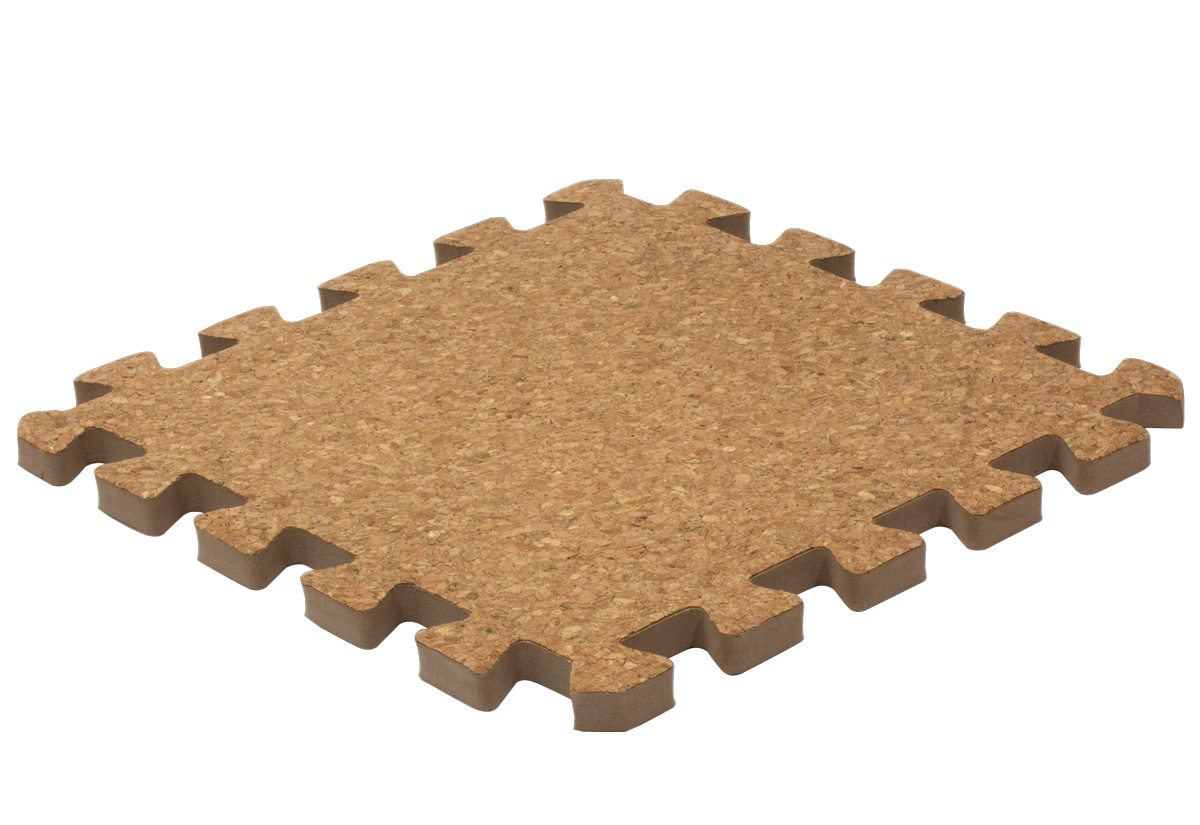 Rialto Baby Hrací podložka z korkových puzzlí 180x120cm" "Barva:hnědé|Materiál:korek|Počet kusů:24|Značka:Rialto Baby|