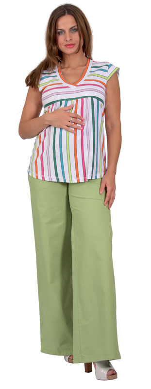 Těhotenské tričko Rialto Corrano barevné proužky 0183 Dámská velikost: 36